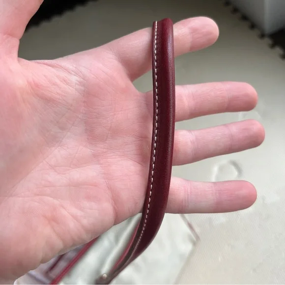 Coach Cream Canvas Satchel Red Leather Trim Gold Hardware – Read Description - Picture 10 of 14